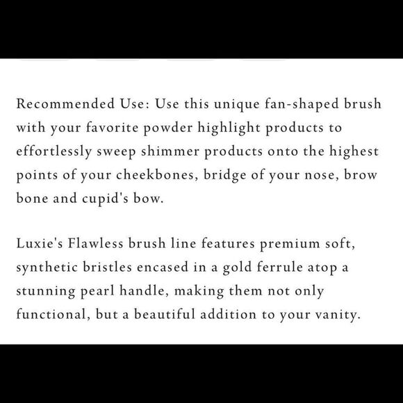 Bundle LUXIE 560 Medium Fan Brush Ipsy Bag - Picture 6 of 6